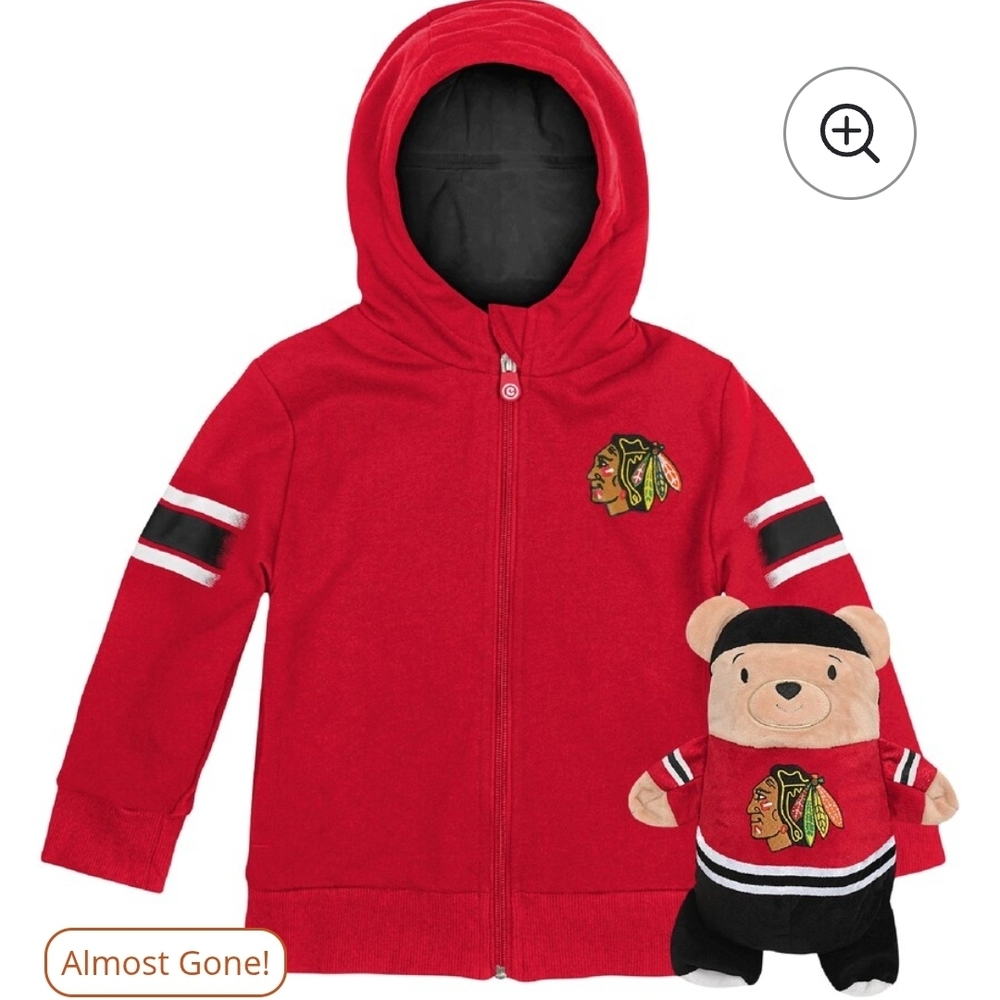 Cubcoats] #ChicagoBlackhawks]Plushie turns into hoodie. (NWT)